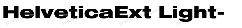 HelveticaExt Light字体转换